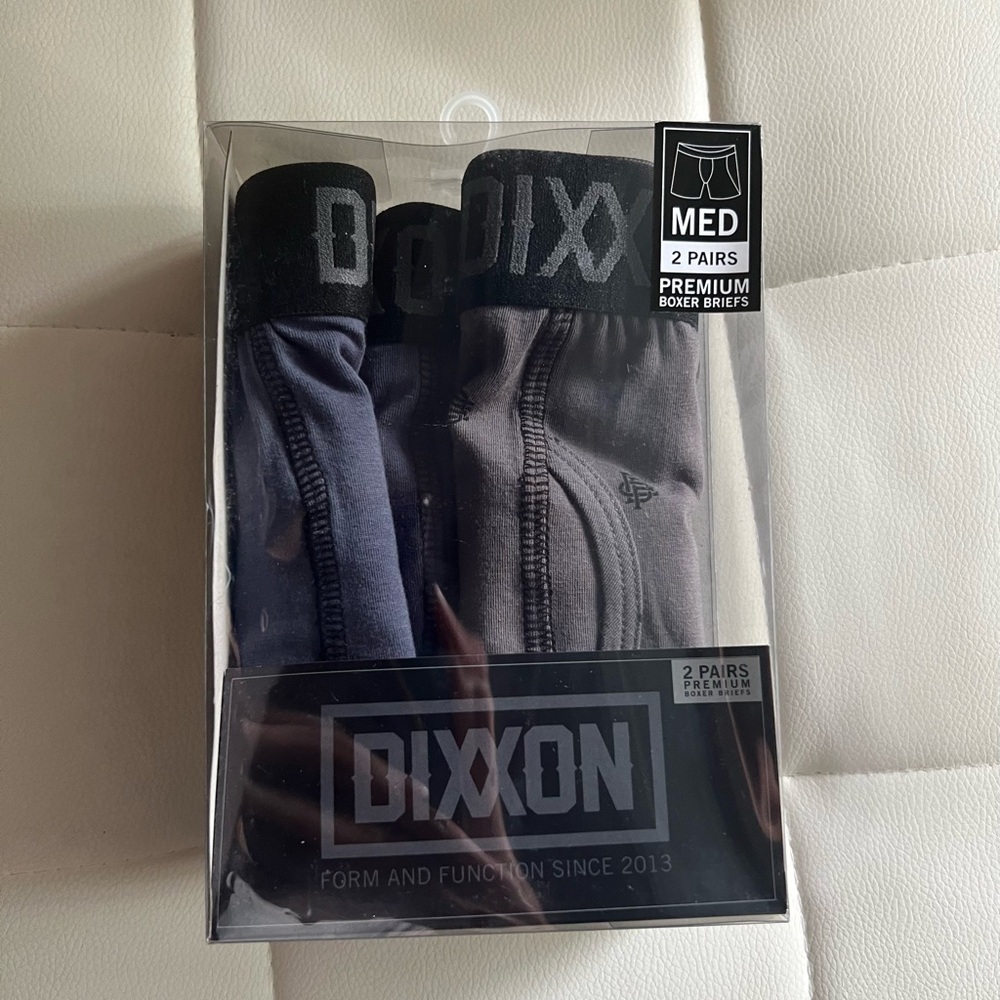 DIXXON Black and Gray Boxer Briefs Premium Comfort